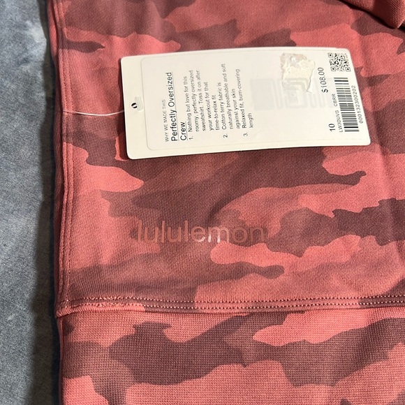 Lululemon Perfectly Oversized Crew top, Women's size 10 - NWT $108 - Picture 8 of 16